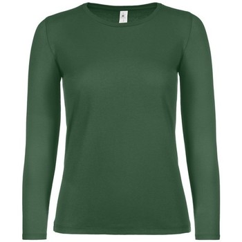 textil Mujer Camisetas manga larga B And C TW06T Verde