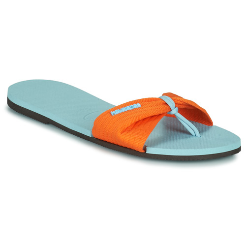 Zapatos Mujer Zuecos (Mules) Havaianas YOU ST TROPEZ BASIC Naranja / Azul