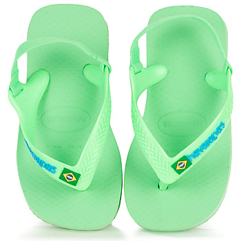 Zapatos Niños Chanclas Havaianas BABY BRASIL LOGO II Verde