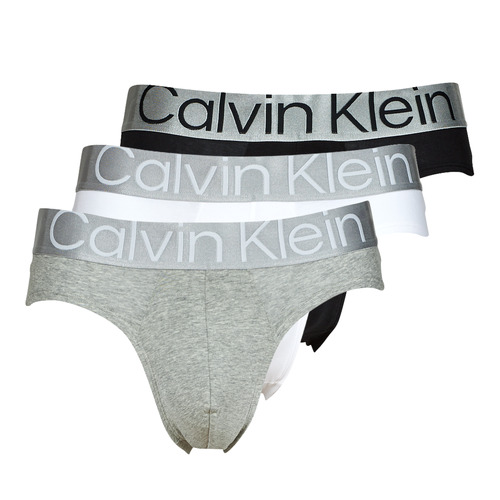 Calvin Klein Jeans BRIEF X3 Negro / Gris / Blanco - Ropa interior