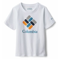 textil Niño Camisetas manga corta Columbia VALLEY CREEK SS GRAPHIC SHIRT Blanco