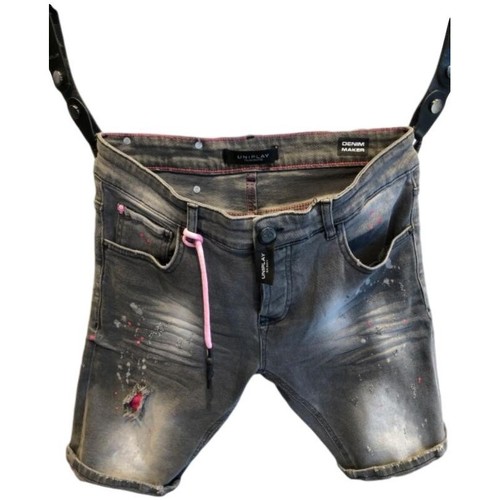 textil Shorts / Bermudas Ovds Overdose Jeans Uniplay Denim Italia Marino Azul