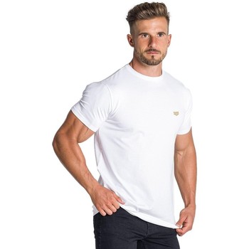 textil Camisetas manga corta Gianni Kavanagh Camiseta  con Medalla GK Core Blanco Blanco