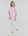 textil Mujer Camisetas manga corta Armor Lux 79240 Blanco / Rosa