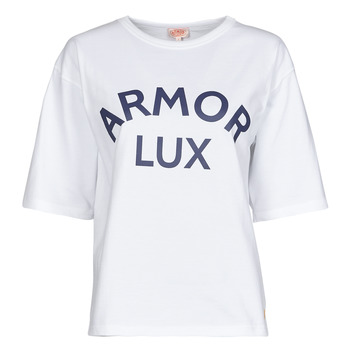 textil Mujer Camisetas manga corta Armor Lux MC SERIGRAPHIE Blanco