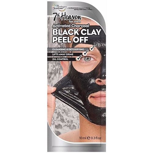 Accesorios textil Mascarilla 7Th Heaven For Men Black Clay Peel-off Mask 
