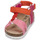 Zapatos Niña Sandalias Citrouille et Compagnie PISTOCHE Naranja-rosa-violeta