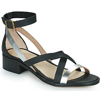 Zapatos Mujer Sandalias Casual Attitude COUTIL Negro / Plata