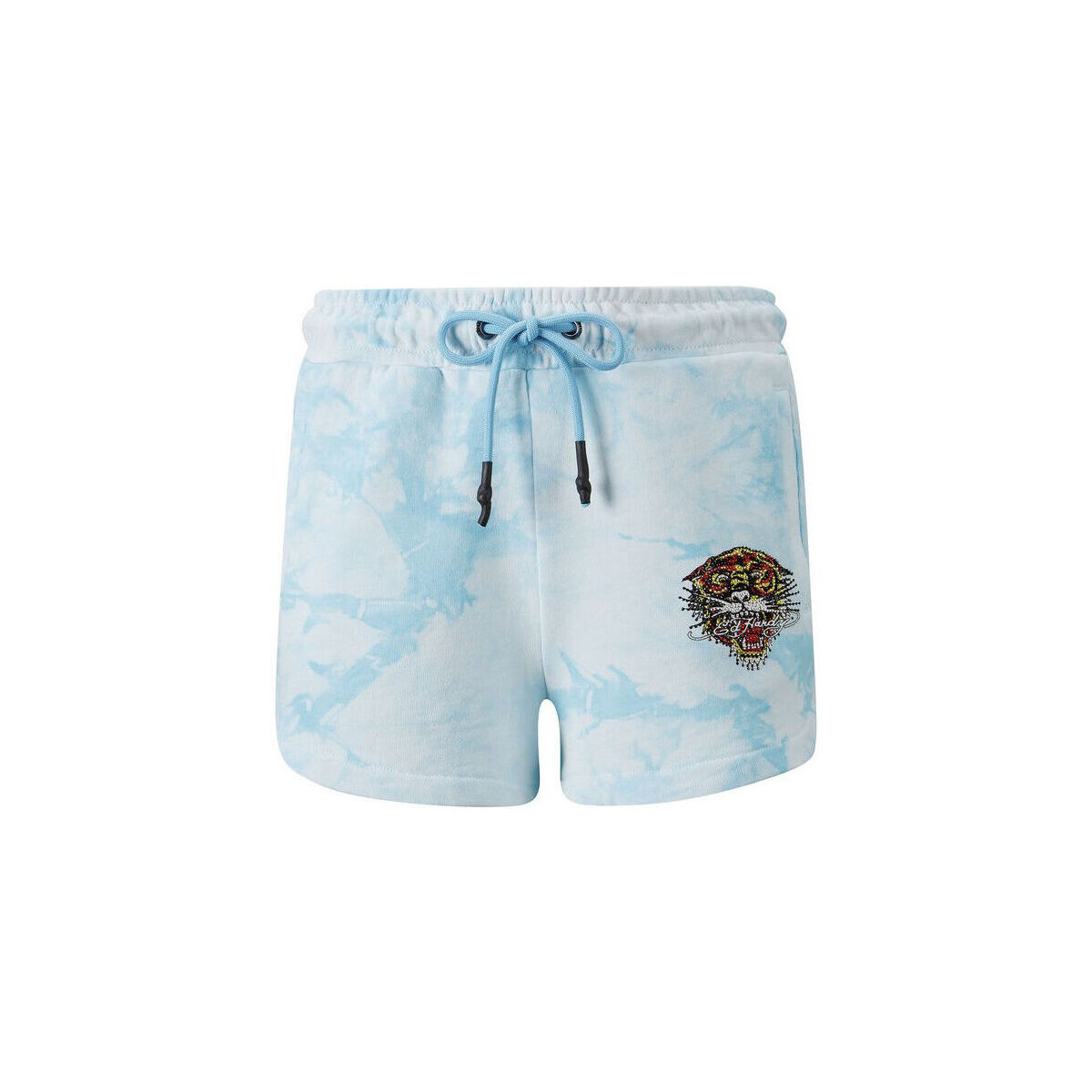 textil Mujer Shorts / Bermudas Ed Hardy Los tigre runner short turquesa Azul