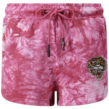 textil Hombre Shorts / Bermudas Ed Hardy - Los tigre runner short hot pink Rosa