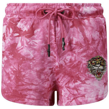 textil Hombre Shorts / Bermudas Ed Hardy Los tigre runner short hot pink Rosa