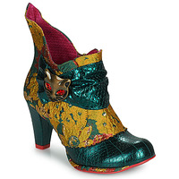 Zapatos Mujer Botines Irregular Choice Miaow Verde / Amarillo