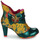 Zapatos Mujer Botines Irregular Choice Miaow Verde / Amarillo