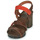 Zapatos Mujer Sandalias Art I WISH Marrón / Rojo