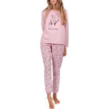textil Mujer Pijama Admas Pijama pantalón largo top Minnie Soft Disney Rosa