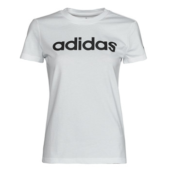 textil Mujer Camisetas manga corta Adidas Sportswear LIN T-SHIRT Blanco / Negro