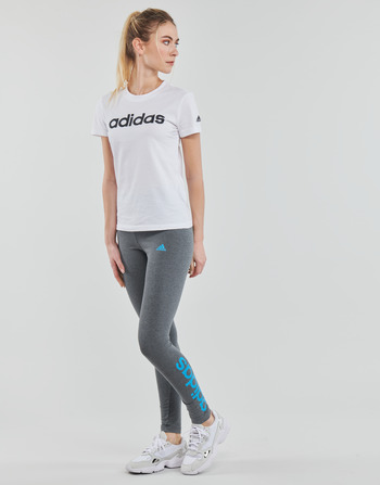 Adidas Sportswear LIN Leggings Dark / Gris / Heather / App / Sky / Rush