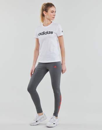 Adidas Sportswear LIN Leggings Dark / Gris / Heather / Vivid / Rojo