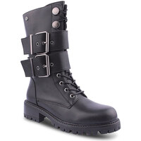 Zapatos Mujer Botas Top3 L Boots Military Negro