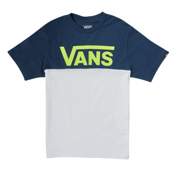 textil Niño Camisetas manga corta Vans VANS CLASSIC BLOCK SS Marino / Gris