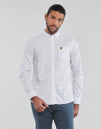 textil Hombre Camisas manga larga Lyle & Scott Oxford Shirt Blanco