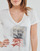 textil Mujer Camisetas manga corta Ikks BU10445 Blanco