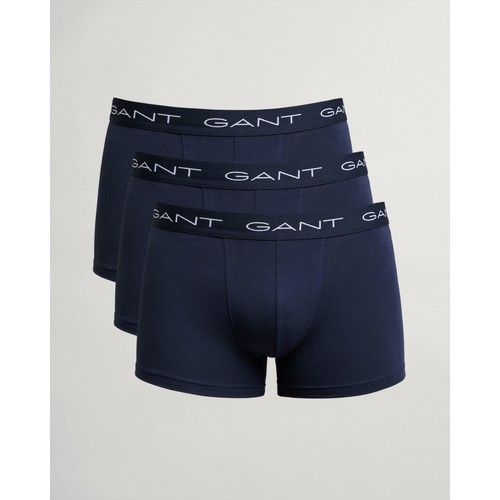 textil Hombre Shorts / Bermudas Gant Paquete de tres bóxers en algodón elástico Azul