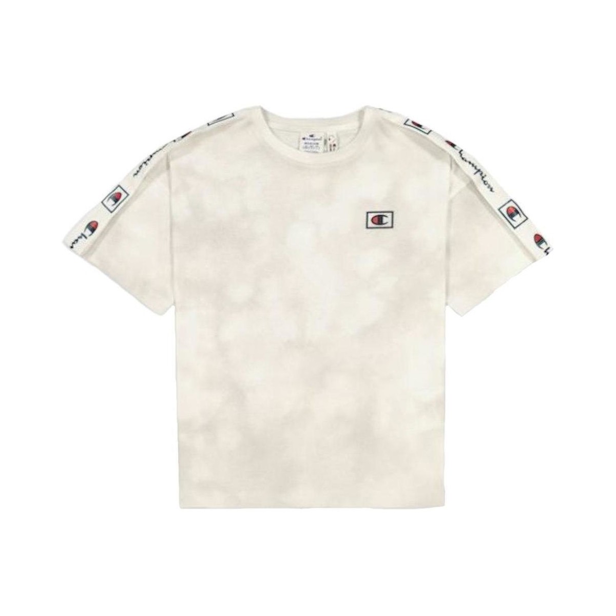 textil Niña Camisetas manga corta Champion 404277 WHT/ALLOVER Blanco