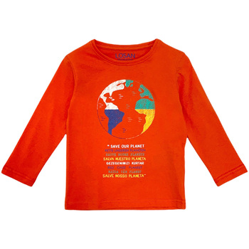 textil Niños Camisetas manga larga Losan 125-1205AL Naranja
