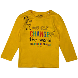 textil Niños Camisetas manga larga Losan 125-1205AL Amarillo