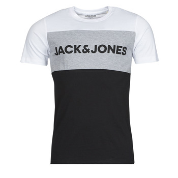 textil Hombre Camisetas manga corta Jack & Jones JJELOGO Blanco