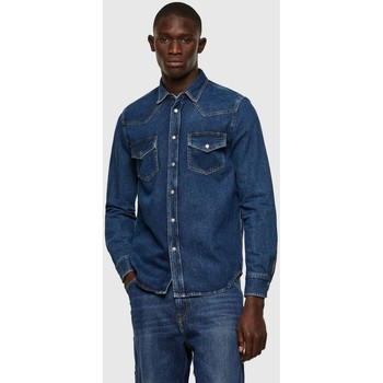 textil Hombre Camisas manga larga Diesel A02160 0DBBH - D-EAST-P1-01 Azul
