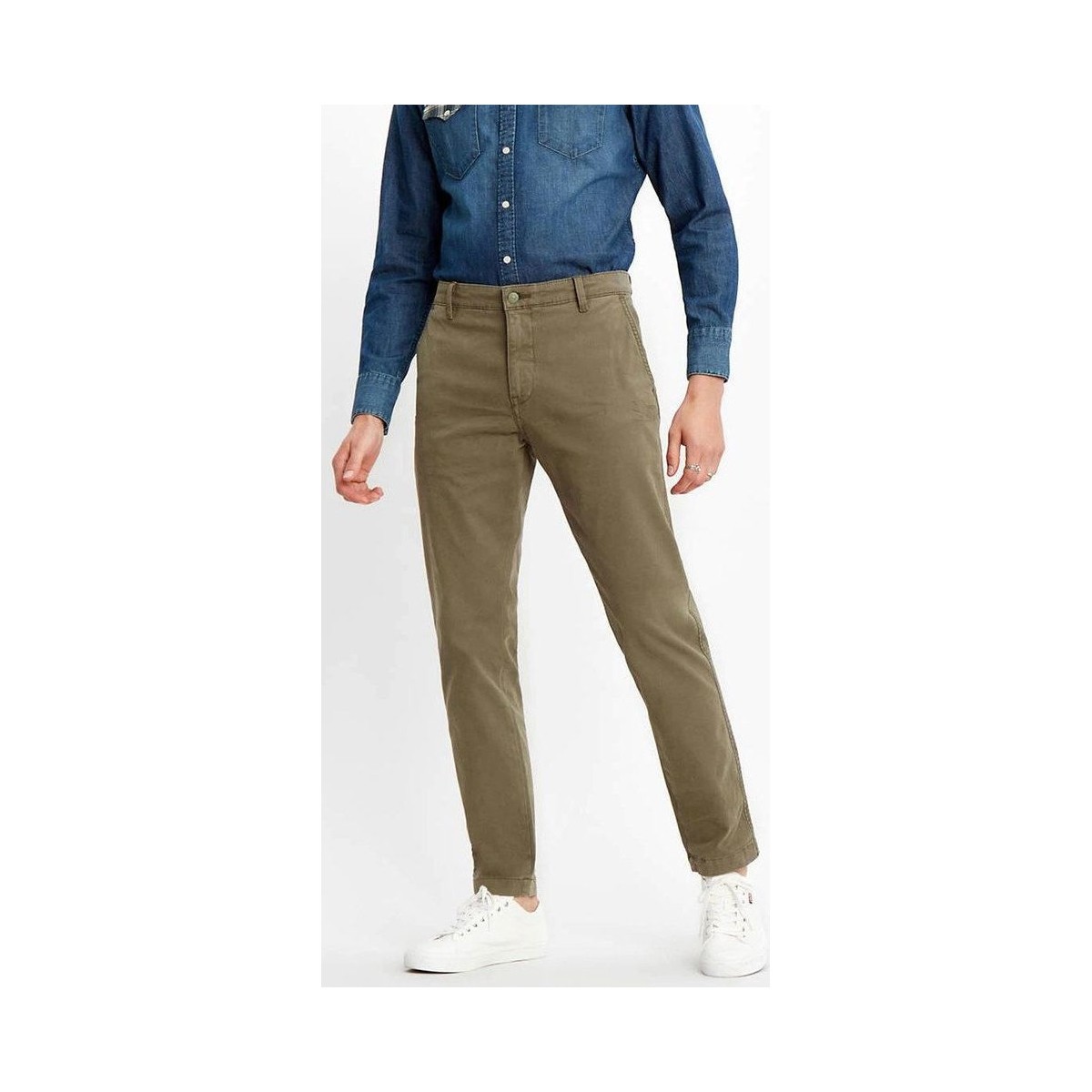 textil Hombre Pantalones Levi's 17196 XX CHINO STD TAPER-0001 OLIVE SHADY Verde