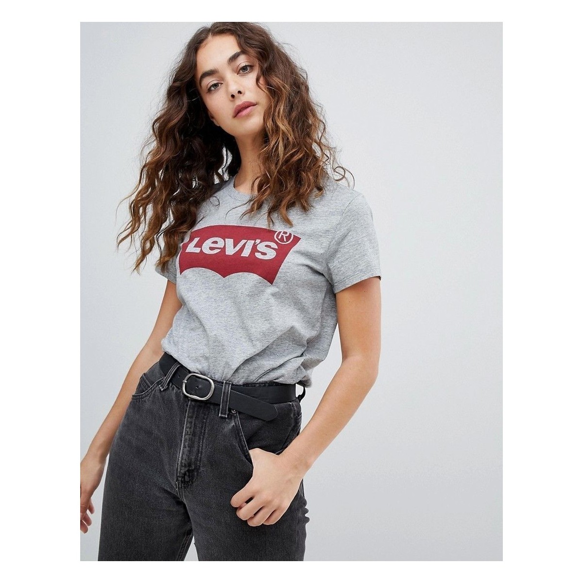 textil Mujer Tops y Camisetas Levi's 17369 THE PERFECT TEE-0263 BETTER BATWING SMOKE Gris