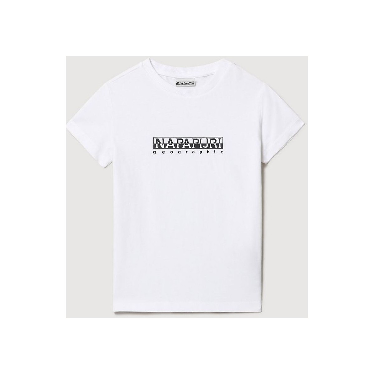 textil Niño Tops y Camisetas Napapijri K S-BOX  SS - NP0A4FP5-002 BRIGHT WHITE Blanco