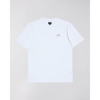 textil Hombre Tops y Camisetas Edwin 45421MC000120 LOGO CHEST-WHITE Blanco