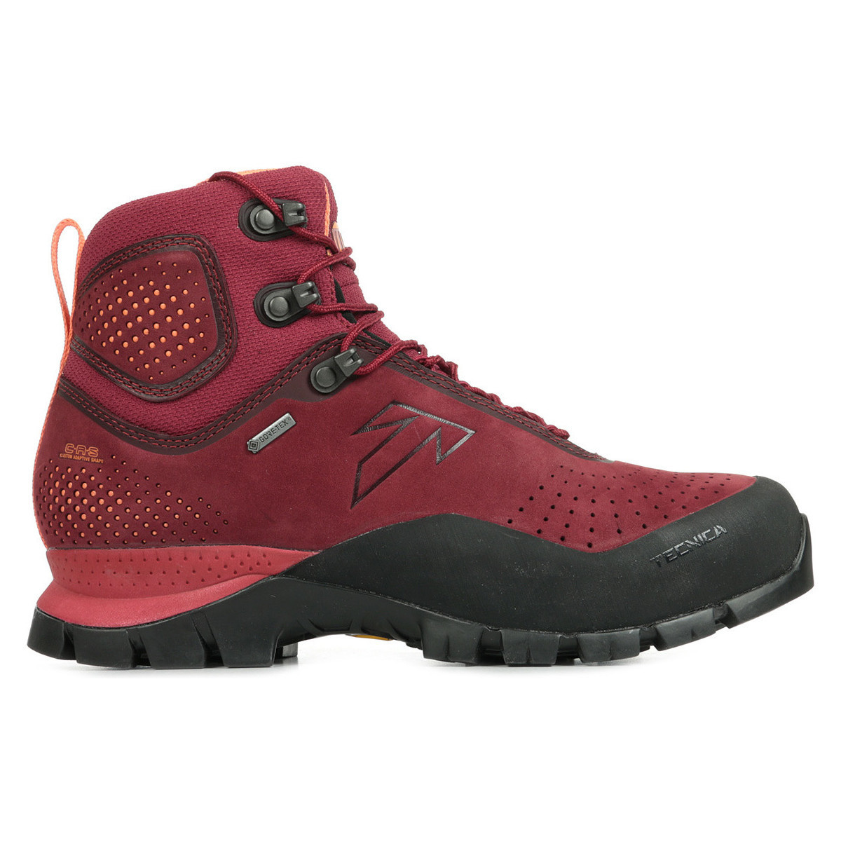 Zapatos Mujer Senderismo Tecnica Forge GTX Wn's Rojo