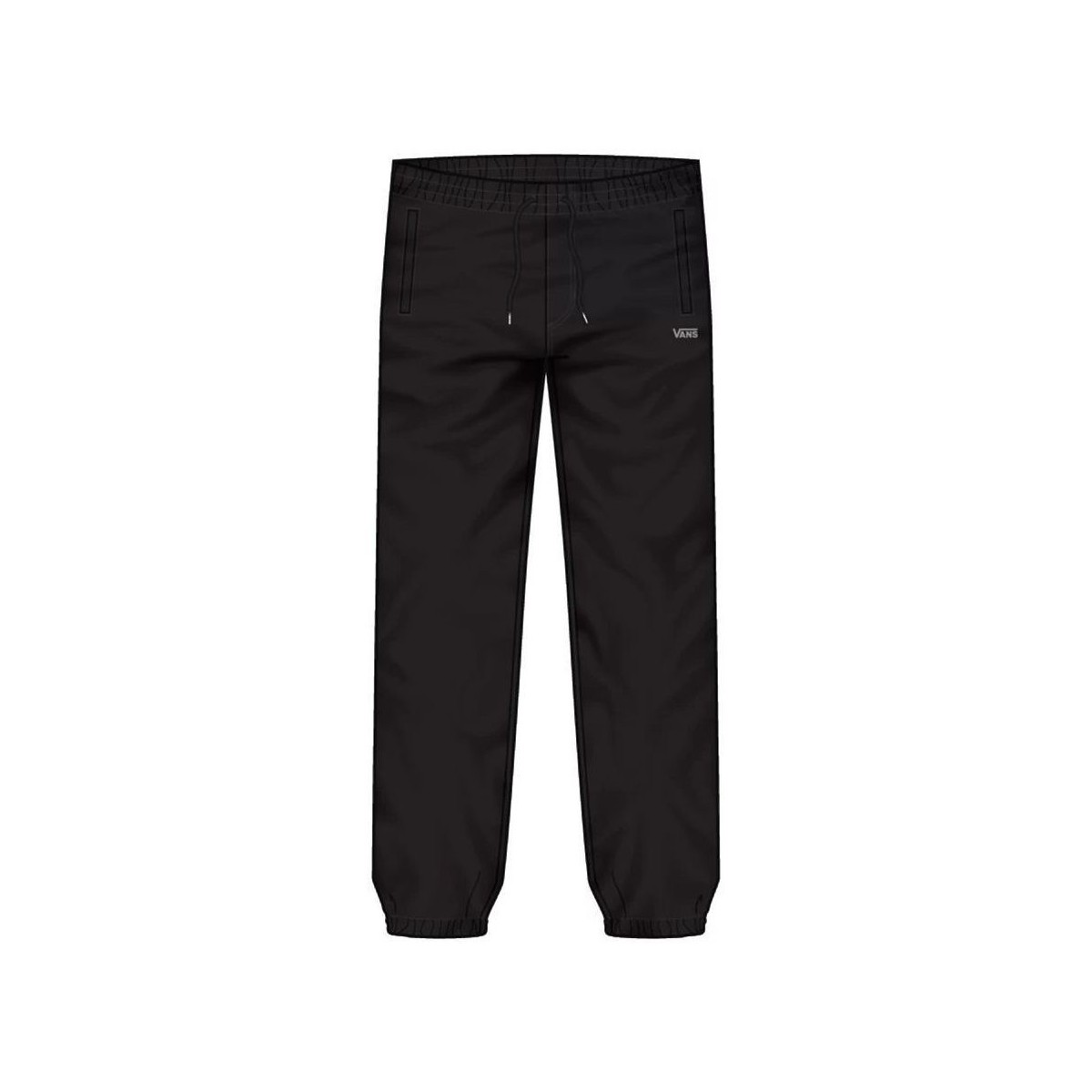 textil Niños Pantalones Vans VN0A36MOBLK1 - CORE BASIC FLEECE PANT-BLACK BRUSHED Negro