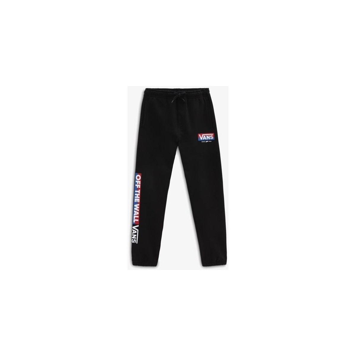 textil Niños Pantalones Vans VN0A5FMZBLK1 LOGO FLEECE PANT-BLACK BRUSHED Negro