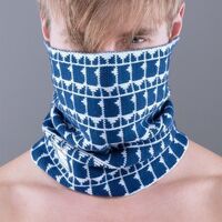 Accesorios textil Bufanda Bullish GORRO LARGE PATTERN-PPB 008802 NAVY WHITE Azul