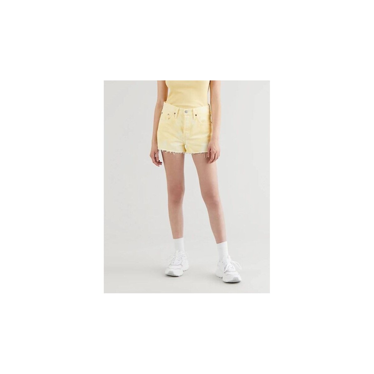 textil Mujer Shorts / Bermudas Levi's 56327 0197 - 501 SHORT-IN THE FLAN Amarillo