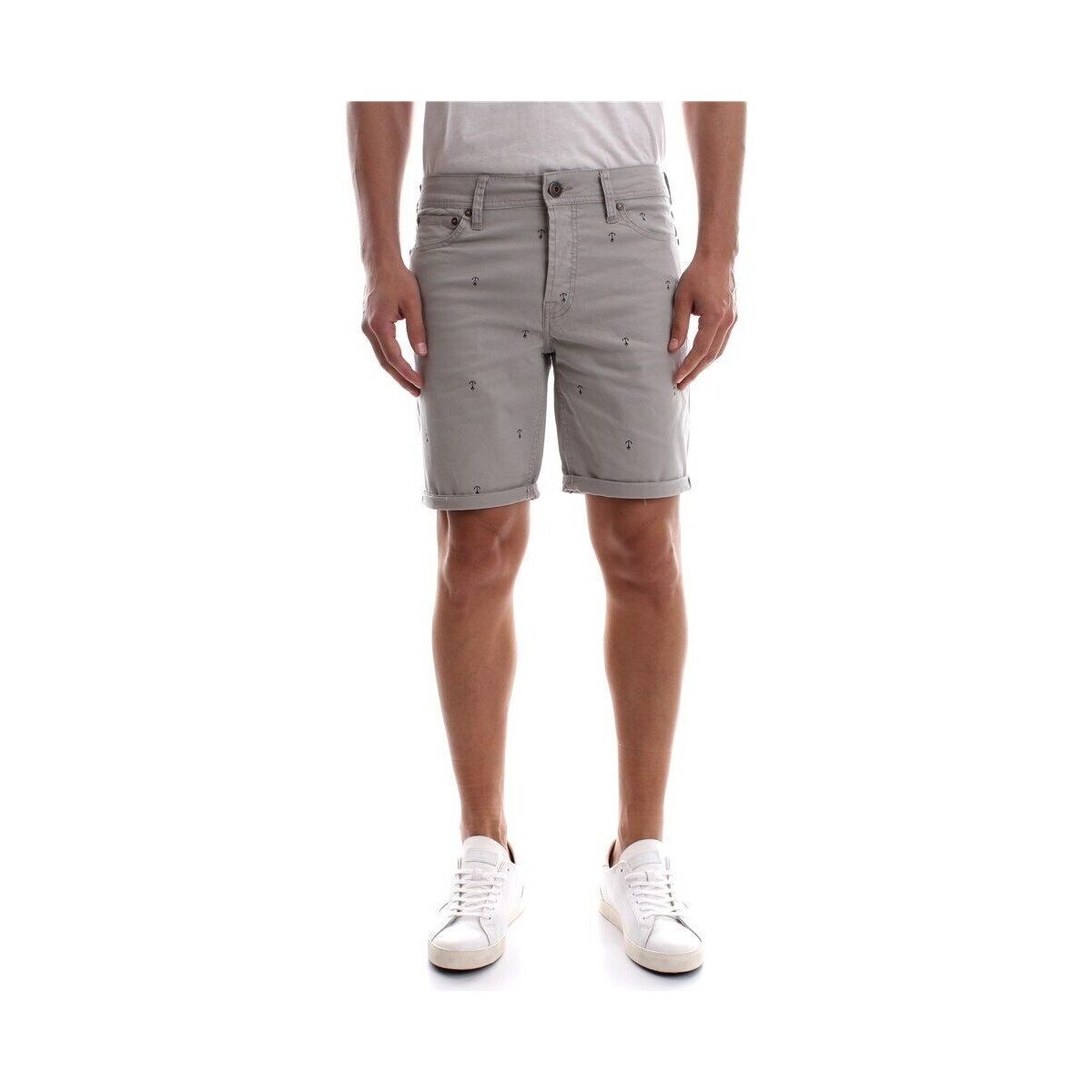 textil Hombre Shorts / Bermudas Jack & Jones 12136275 RICK-GHOST GRAY Gris