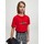 textil Niños Tops y Camisetas Calvin Klein Jeans IU0IU00068 LOGO T-SHIRT-XND FIERCE RED Rojo