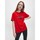 textil Niños Tops y Camisetas Calvin Klein Jeans IU0IU00068 LOGO T-SHIRT-XND FIERCE RED Rojo