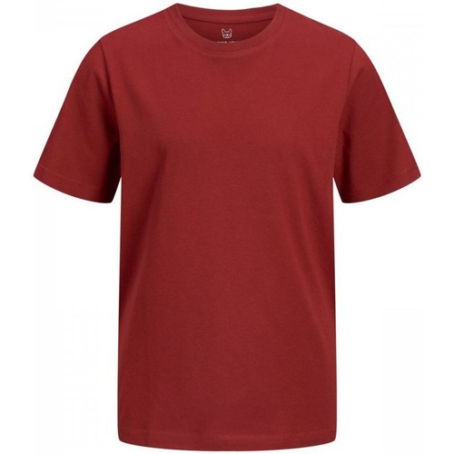 textil Niño Tops y Camisetas Jack & Jones 12158433 BASE TEE-RED DAHLIA Rojo
