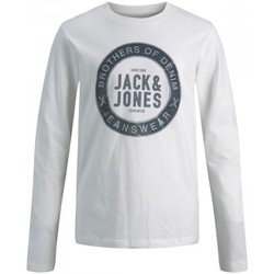 textil Niño Tops y Camisetas Jack & Jones 12190513 TEE LS-CLOUD DANCER Beige