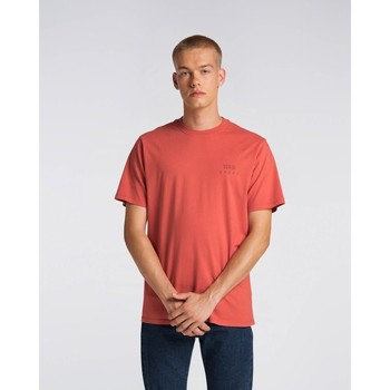 textil Hombre Tops y Camisetas Edwin 45421MC000120 LOGO CHEST-BURNISHED SUNSET Rojo