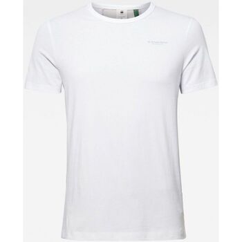 textil Hombre Tops y Camisetas G-Star Raw D16425 336 BLOCK ORIGINALS TEE-110 WHITE Blanco
