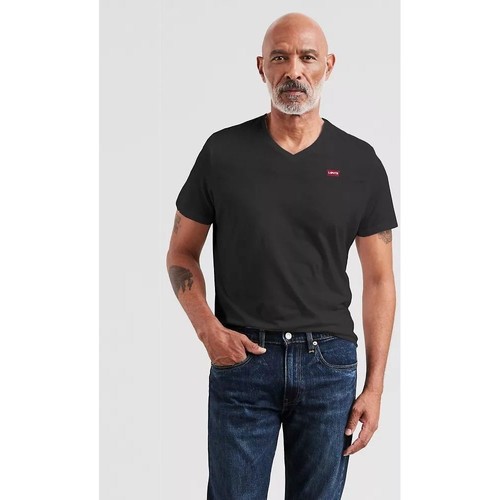 textil Hombre Tops y Camisetas Levi's 85641 V NECK-0001 BLACK Negro