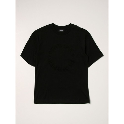 textil Niños Tops y Camisetas Diesel J00289 0GRAM - TJUSTA43-K900 BLACK Negro